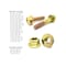 Boltsandnuts.Com Inch Grade 8 Hex Flange Bolts & Flange Lock Nuts Zinc Yellow Assortment - 692 PCS Assortment Kit #395 - alternate 2